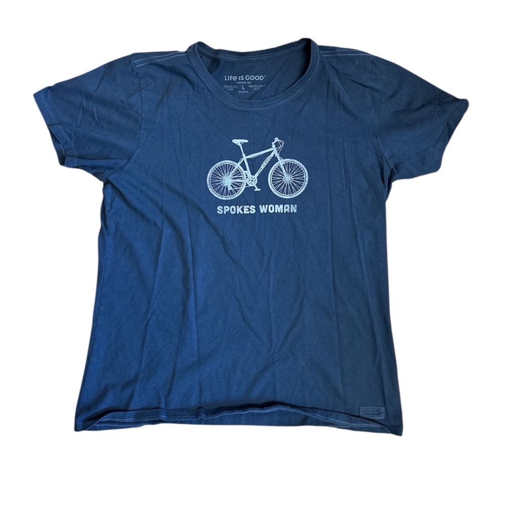 Life is Good Women's Blue Graphic Tee